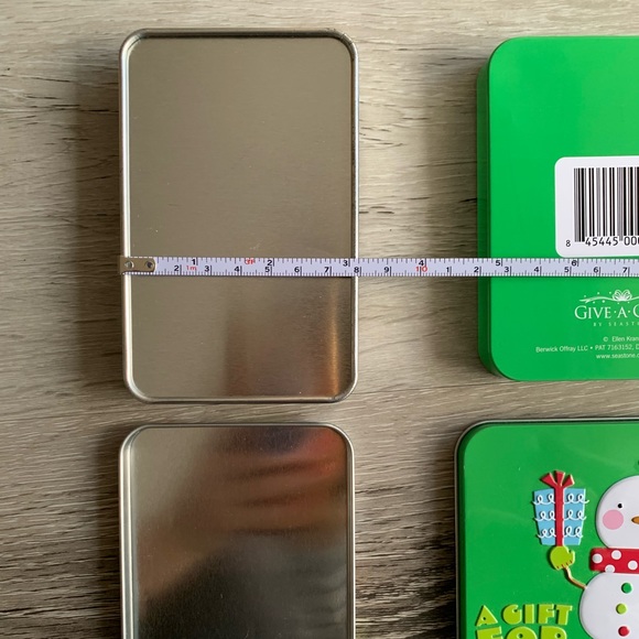 2x Tin Boxes/Cases/Containers, Length4.5โ x Width3.5โ x Height/thickness0.6โ - Picture 10 of 15